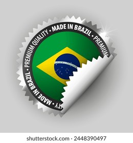 Made in Brazil graphic and label. Element of impact for the use you want to make of it.