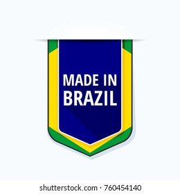Made in Brazil label illustration - Shutterstock ID 760454140