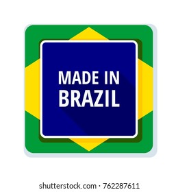 Made in Brazil label illustration