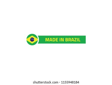 Made in Brazil product sticker deisgn