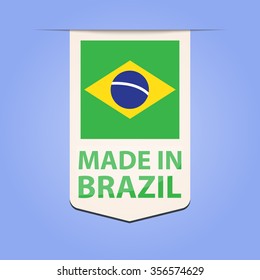 Made in Brazil ribbon