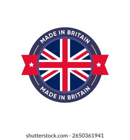 Made in Britain Badge Label Stamp Vector Design