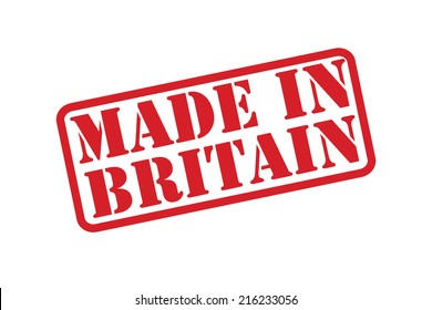 MADE IN BRITAIN Rubber Stamp vector over a white background.