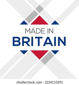 Made in Britain, vector illustration.