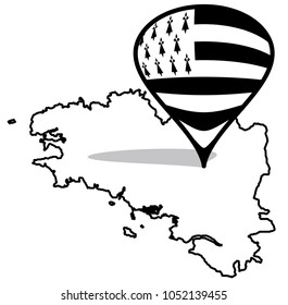 Made in Brittany (Produit en Bretagne) vector logo and labels