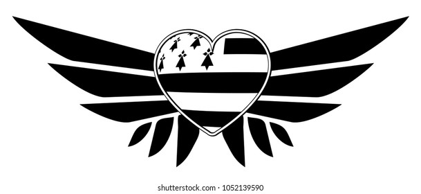 Made in Brittany (Produit en Bretagne) vector logo and labels