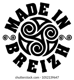 Made in Brittany (Produit en Bretagne) vector logo and labels