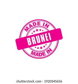 Made in BRUNEI Grunge rubber Stamp Isolated On White Background.Vector illustration. Stamp Logo Icon Symbol Design