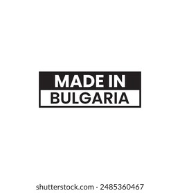 Made in Bulgaria logo template design.