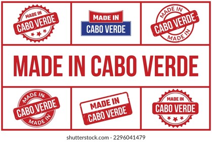 Made in Cabo Verde Rubber Stempel Set