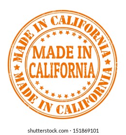 Made in California grunge rubber stamp, vector illustration