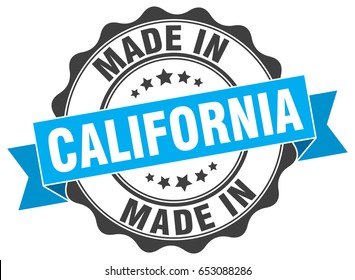 made in California round seal