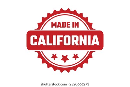 Made In California Rubber Stamp