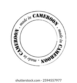 Made in Cameroon simple black stamp