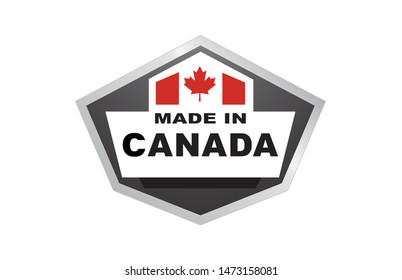 "Made in Canada" badge illustration