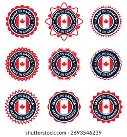 Made in Canada Badge Labels Collection