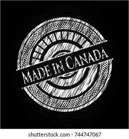 Made in Canada chalk emblem