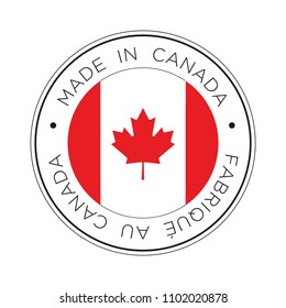 Made In Canada Flag Icon.