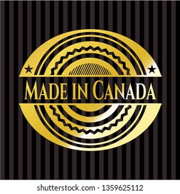 Made in Canada gold emblem