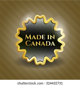 Emblema de oro hecho en Canadá