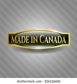 Made in Canada gold emblem