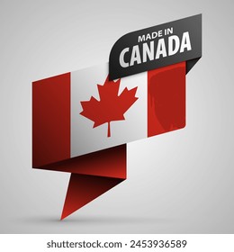 Made in Canada graphic and label. Element of impact for the use you want to make of it.