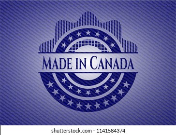Made in Canada with jean texture