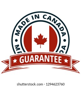 Made Canada Label Illustration Stock Vector (royalty Free) 1294623760 