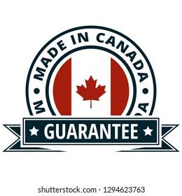 Made in Canada label illustration