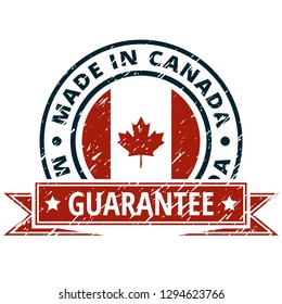 Made in Canada label illustration