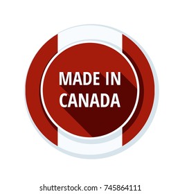 Made in Canada label illustration