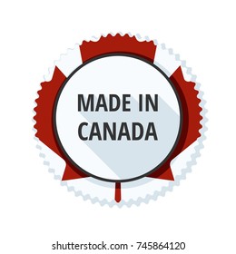 Made in Canada label illustration
