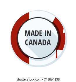 Made in Canada label illustration