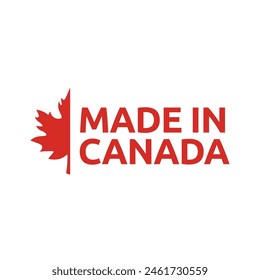 Made in Canada Label oder Logo Design Vorlage