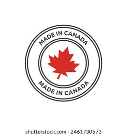 Made in Canada Label oder Logo Design Vorlage