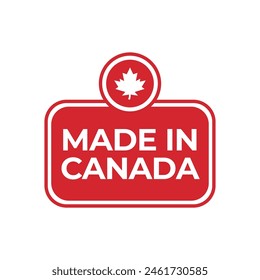 Made in Canada Label oder Logo Design Vorlage