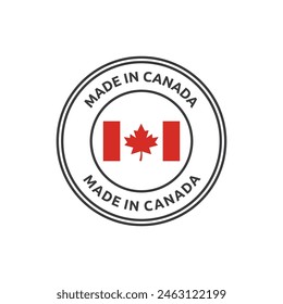 Made in Canada Label oder Logo Design Vorlage