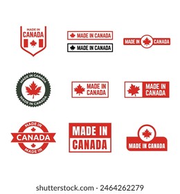 Made in Canada Label oder Logo Design Vorlage