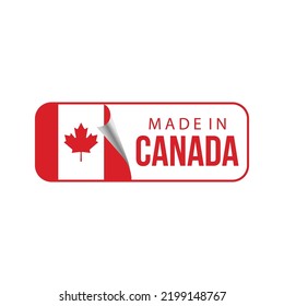 Made Canada Logos Icons Seal Sticker Stock Vector (Royalty Free ...