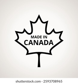 Made in Canada - Maple leaf from the Canadian flag