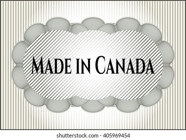 Afiche o pancarta hecho en Canadá