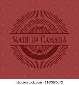 Made in Canada retro red emblem