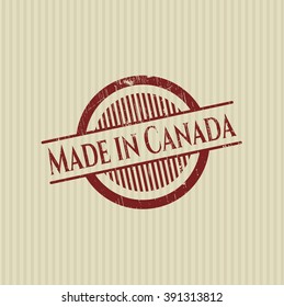 Fabricado en Canadá con textura de sello de caucho