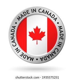 made in Canada sign,. vector