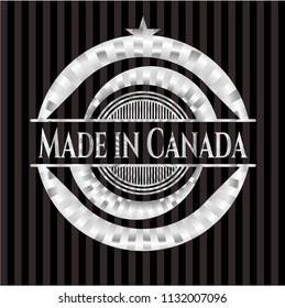 Made in Canada silvery badge