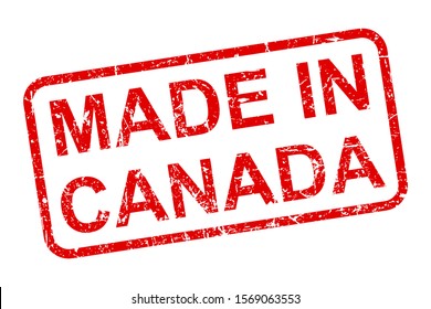 Made in Canada stamp icon sign – stock vector
