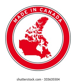 Made in Canada vector logo sticker button