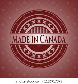 Made in Canada vintage red emblem