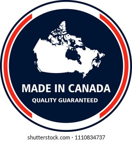 Made in Canada2a quality stamp. Vector illustration