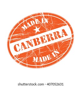 Made in Canberra rubber stamp